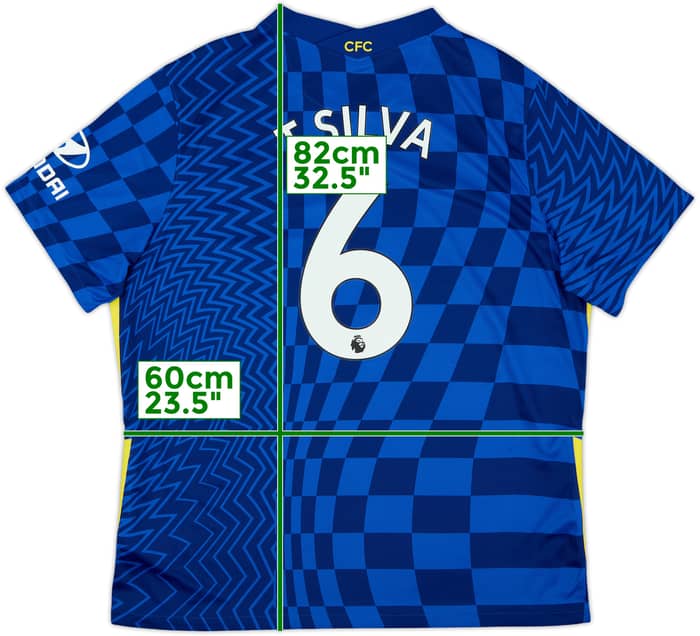 2021-22 Chelsea Home Shirt T.Silva #6 - 10/10 - (XXL)