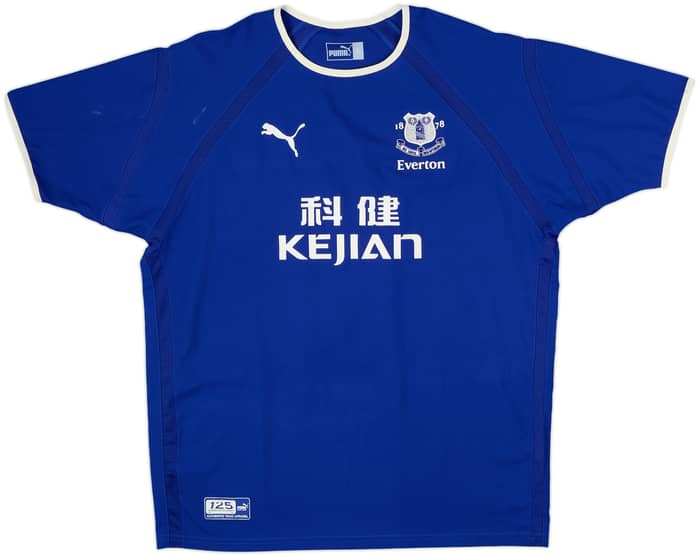 2003-04 Everton Home Shirt Ferguson #10 - 8/10 - (L)