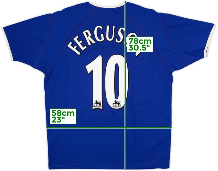 2003-04 Everton Home Shirt Ferguson #10 - 8/10 - (L)