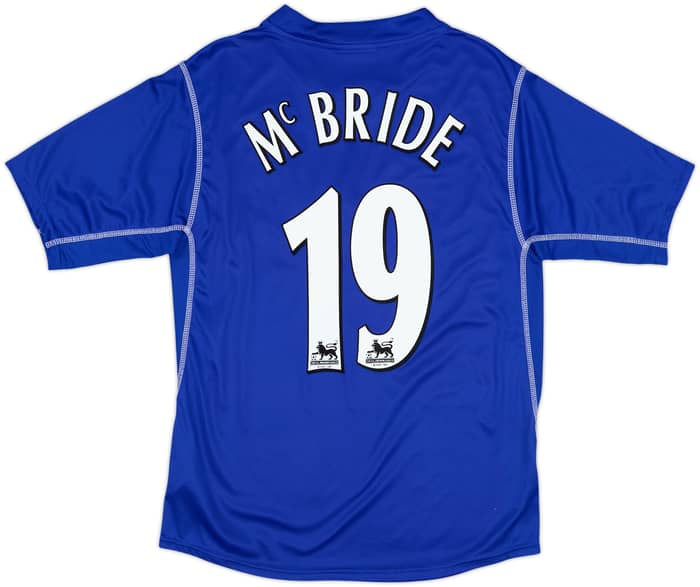 2002-03 Everton Home Shirt Mcbride #19 - 9/10 - (L)