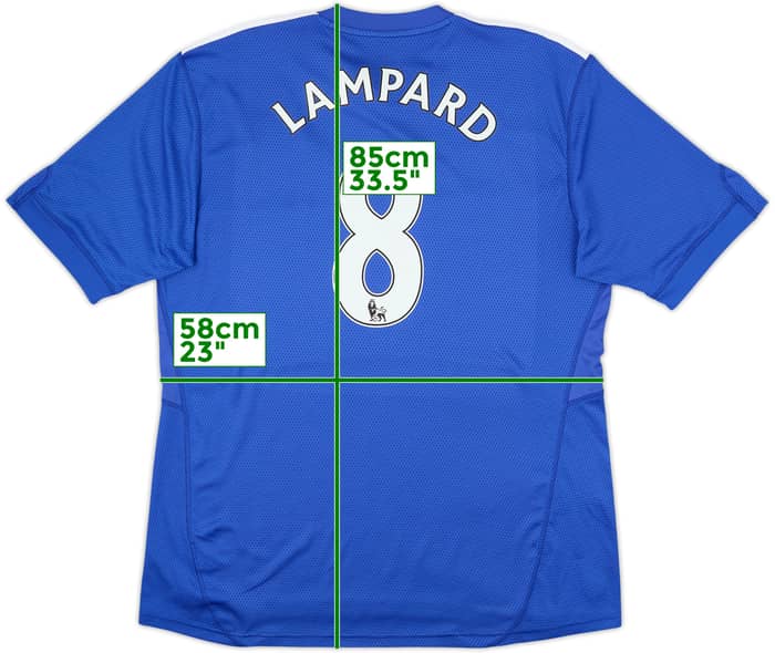 2009-10 Chelsea Home Shirt Lampard #8 - 8/10 - (XL)