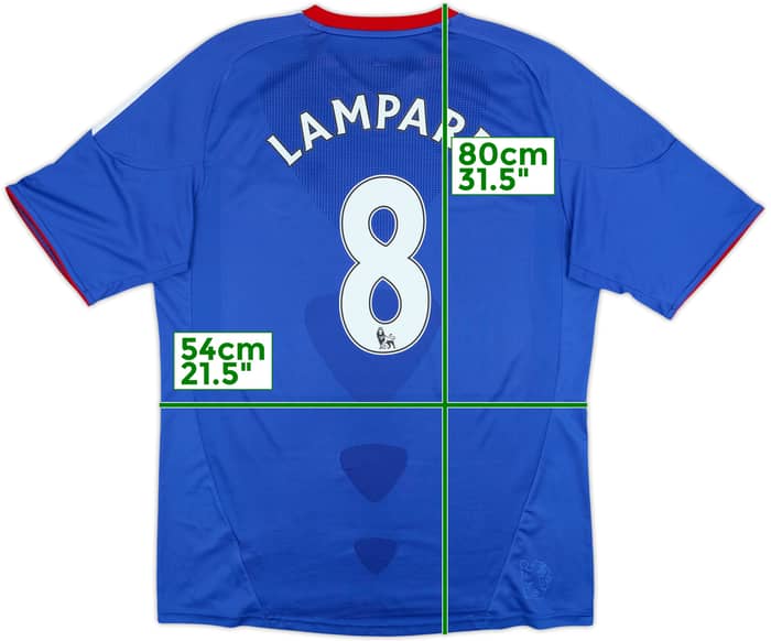 2010-11 Chelsea Home Shirt Lampard #8 - 8/10 - (L)