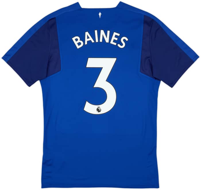 2017-18 Everton Home Shirt Baines #3 - 10/10 - (M)