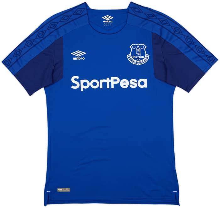 2017-18 Everton Home Shirt Baines #3 - 10/10 - (M)