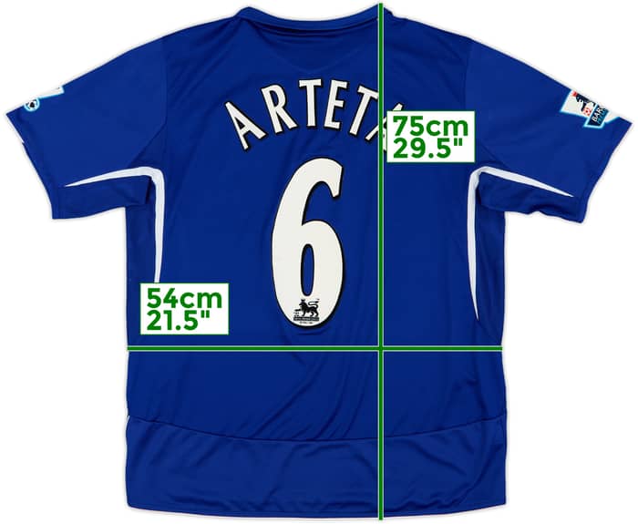 2005-06 Everton Home Shirt Arteta #6 - 5/10 - (L)