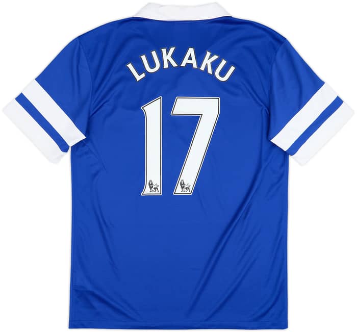 2013-14 Everton Home Shirt Lukaku #17 - 9/10 - (M)