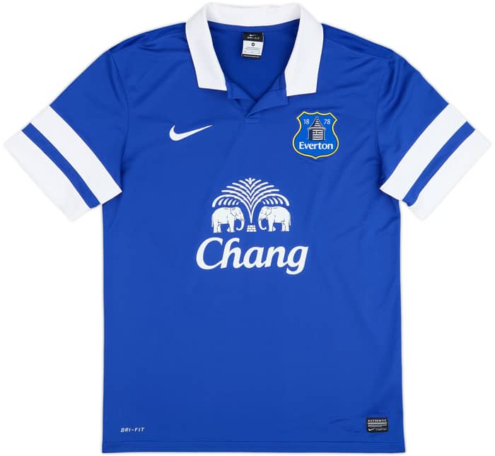 2013-14 Everton Home Shirt Lukaku #17 - 9/10 - (M)