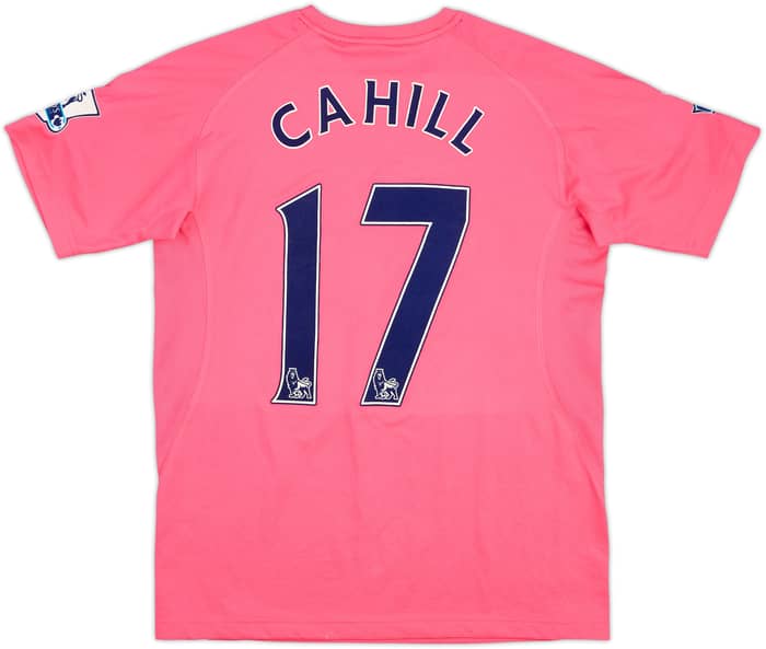2010-11 Everton Match Issue Away Shirt Cahill #17