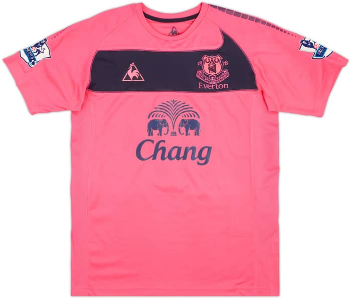 2010-11 Everton Match Issue Away Shirt Cahill #17