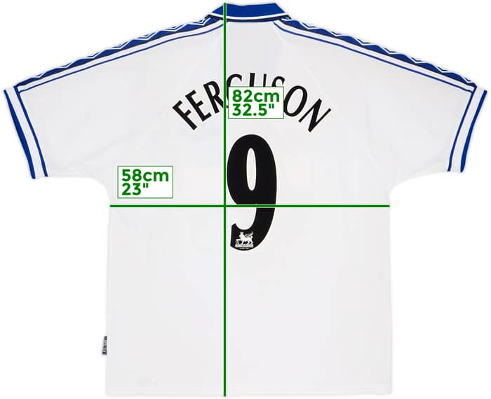 1998-99 Everton Away Shirt Ferguson #9 - 9/10 - (XL)