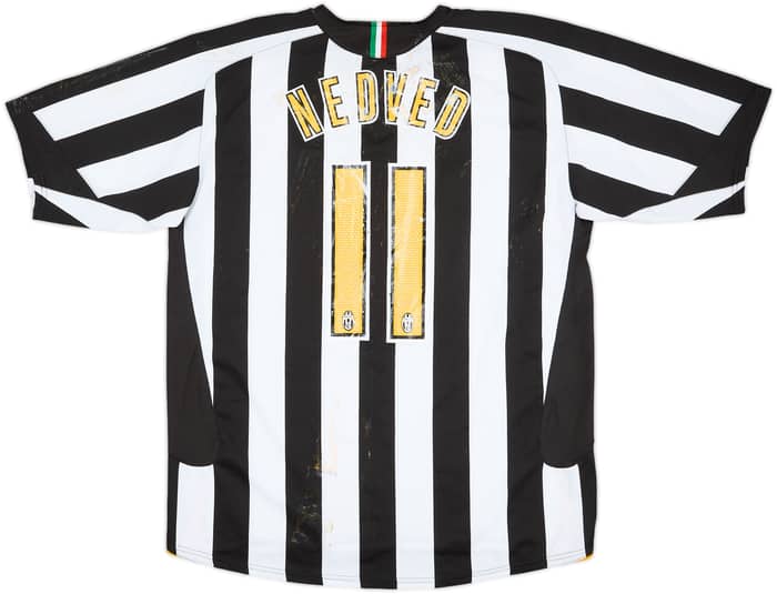 2005-06 Juventus Home Shirt Nedved #11 - 4/10 - (XL)