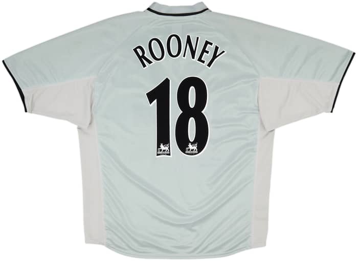 2001-02 Everton Away Shirt Rooney #18 - 8/10 - (L)