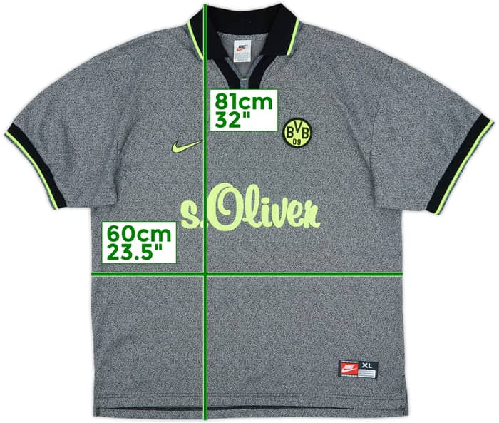 1997-98 Borussia Dortmund Away Shirt - 9/10 - (XL)