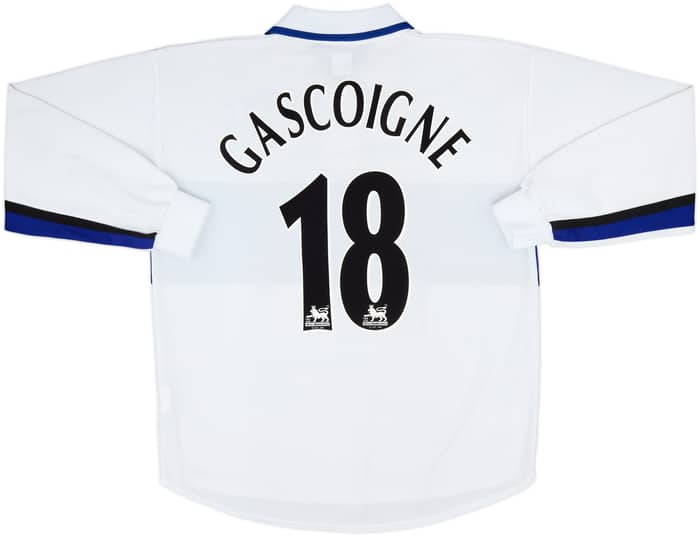2000-01 Everton Third L/S Shirt Gascoigne #18 - 8/10 - (L)