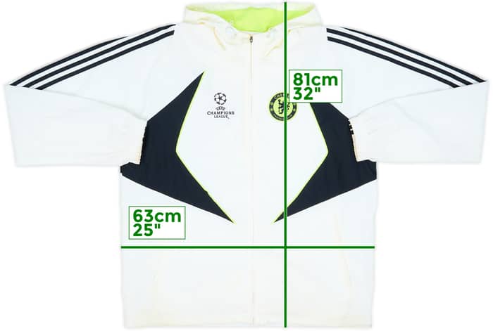 2007-08 Chelsea adidas CL Hooded Rain Jacket - 4/10 - (L/XL)