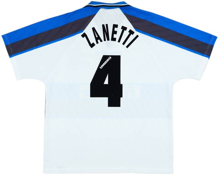 1996-97 Inter Milan Away Shirt Zanetti #4 - 9/10 - (XL)