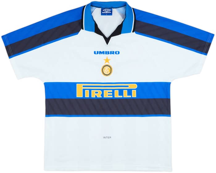 1996-97 Inter Milan Away Shirt Zanetti #4 - 9/10 - (XL)