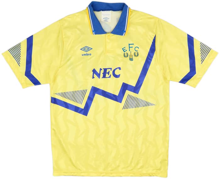 1990-92 Everton Away Shirt #10 - 8/10 - (S)