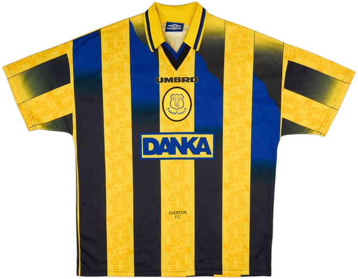 1996-98 Everton Away Shirt Ferguson #9 - 8/10 - (XL)