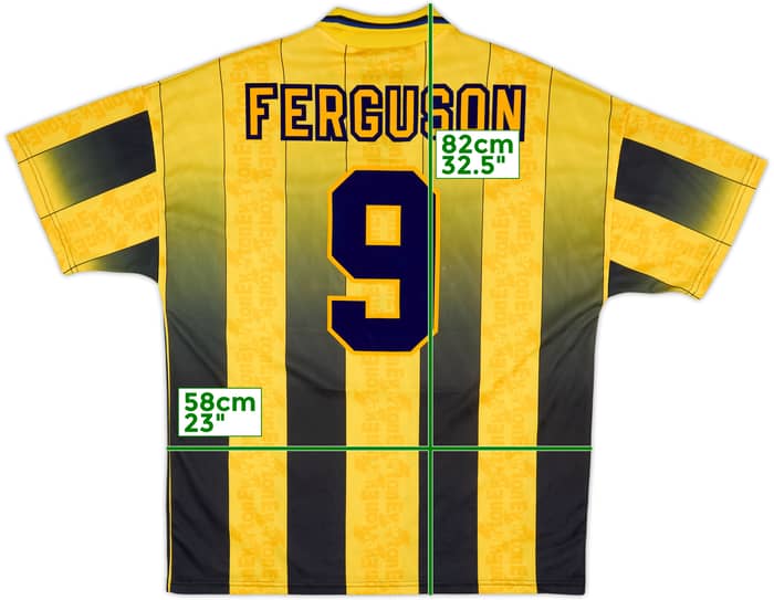 1996-98 Everton Away Shirt Ferguson #9 - 8/10 - (XL)