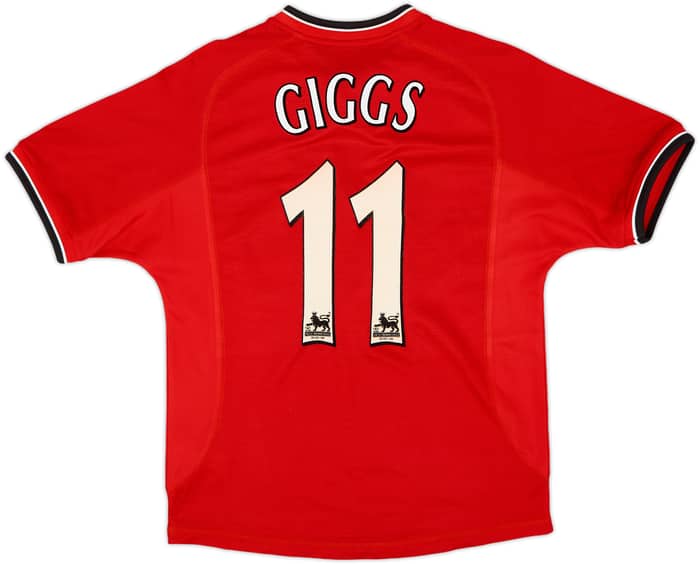2000-02 Manchester United Home Shirt Giggs #11 - 8/10 - (XL.Boys)