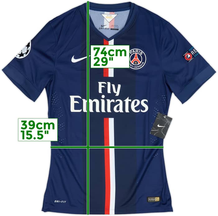 2014-15 Paris Saint-Germain Player Issue Home Shirt (S)