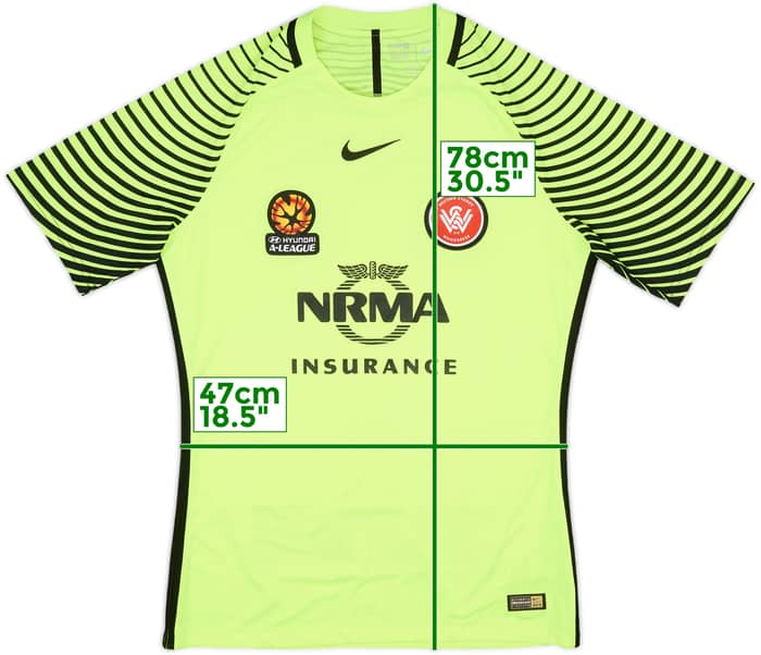 2014-15 Western Sydney Wanderers GK S/S Shirt - 8/10 - (L)