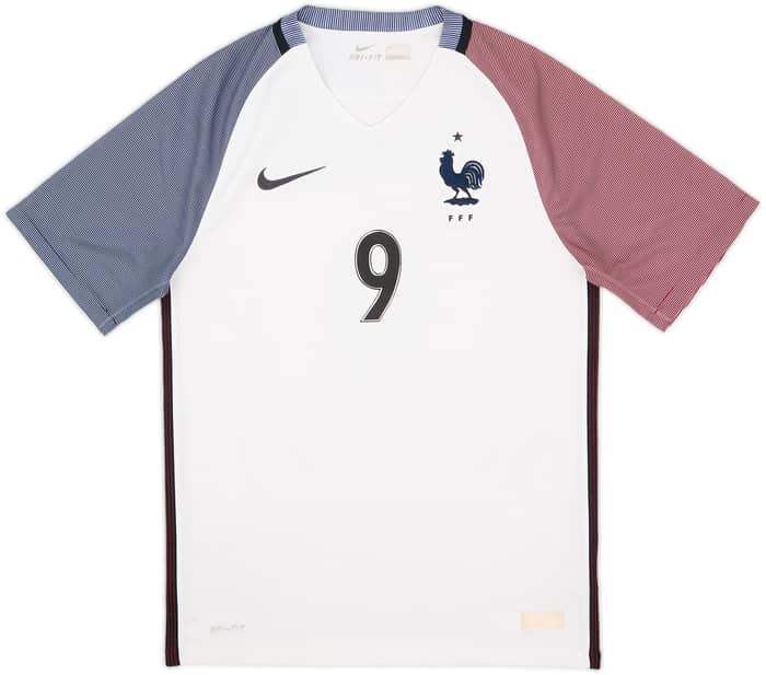 2016-17 France Away Shirt Giroud #9 - 7/10 - (S)