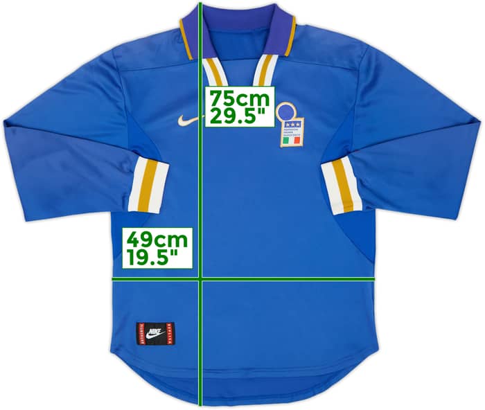 1996-97 Italy Home L/S Shirt - 7/10 - (M)