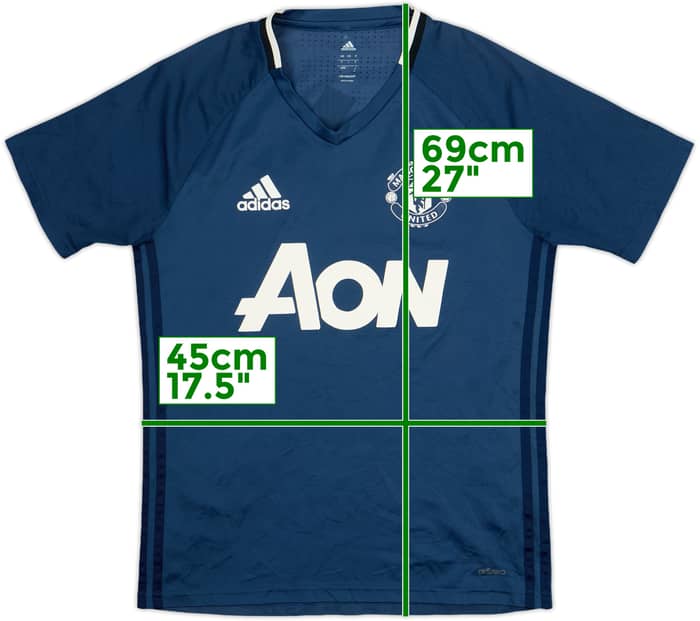 2016-17 Manchester United adizero Training Shirt - 5/10 - (S)