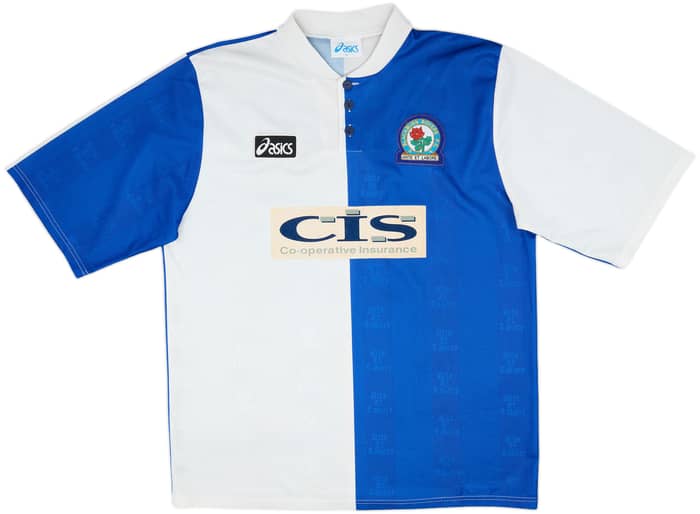 1996-98 Blackburn Home Shirt Gallacher #8 - 9/10 - (XL)