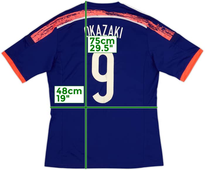 2013-15 Japan Home Shirt Okazaki #9 (M)