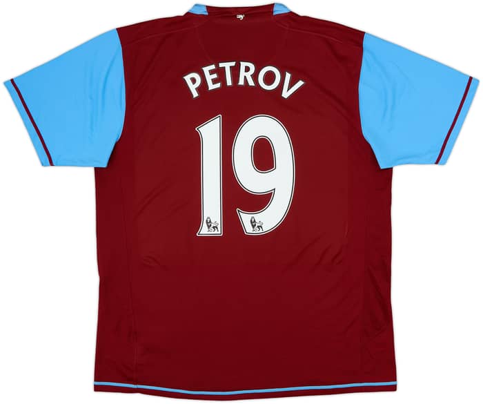 2007-08 Aston Villa Home Shirt Petrov #19 - 8/10 - (L)