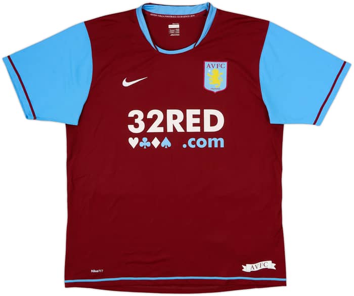 2007-08 Aston Villa Home Shirt Petrov #19 - 8/10 - (L)