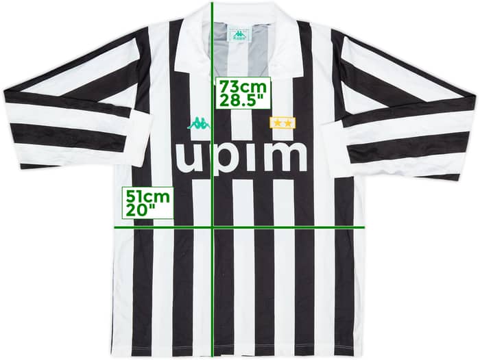 1991-92 Juventus Home L/S Shirt - 8/10 - (XL)