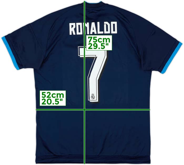 2015-16 Real Madrid Third Shirt Ronaldo #7 - 7/10 - (M)