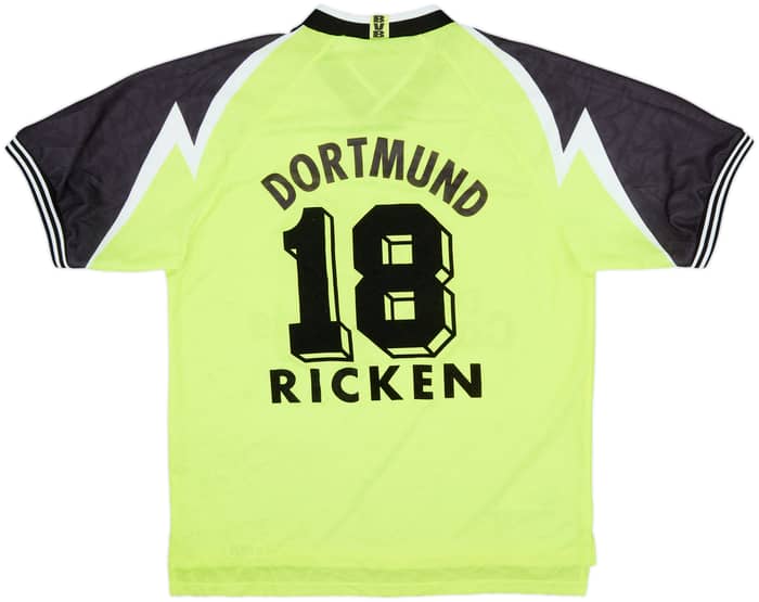 1995-96 Borussia Dortmund Home Shirt Ricken #18 - 8/10 - (XL)