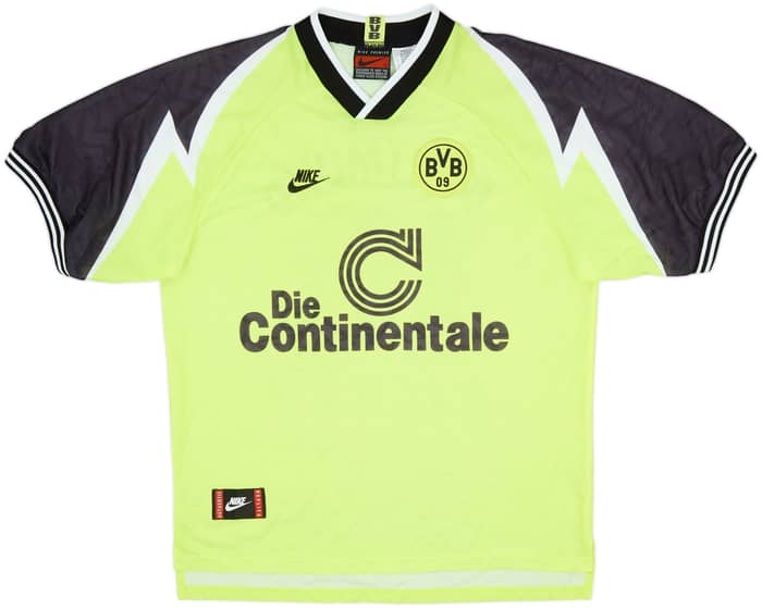 1995-96 Borussia Dortmund Home Shirt Ricken #18 - 8/10 - (XL)