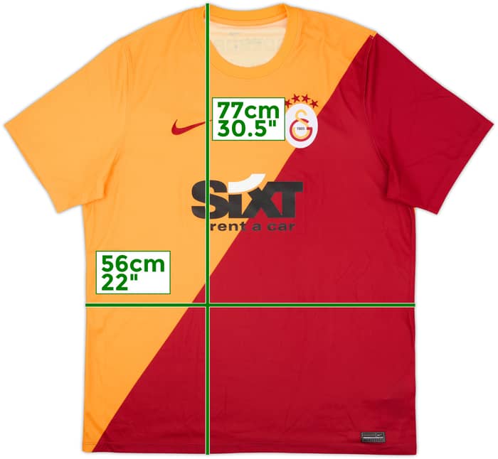 2021-22 Galatasaray Home Shirt - 9/10 - (XL)