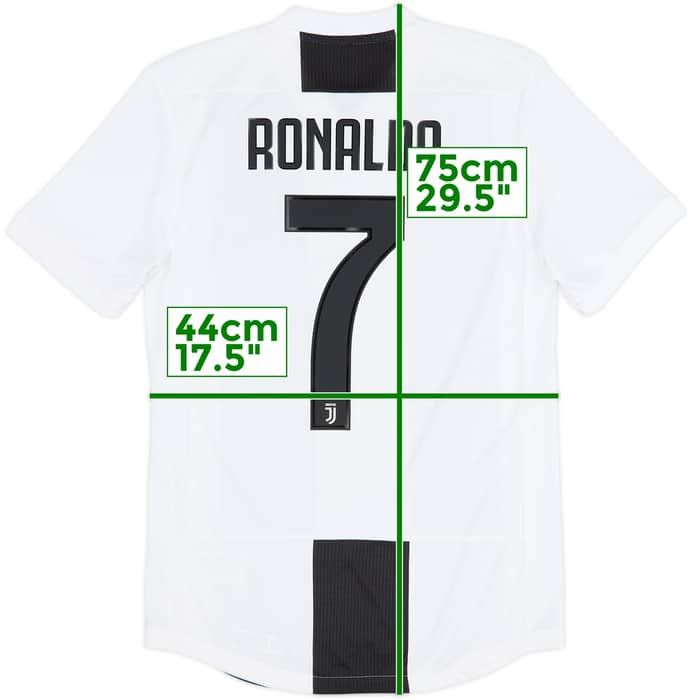 2018-19 Juventus Authentic Home Shirt Ronaldo #7 - 8/10 - (S)