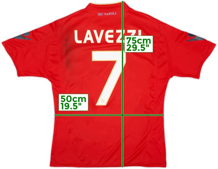 Camiseta de la tercera equipación del Napoli 2009-10 Lavezzi #7 - 6/10 - (M)