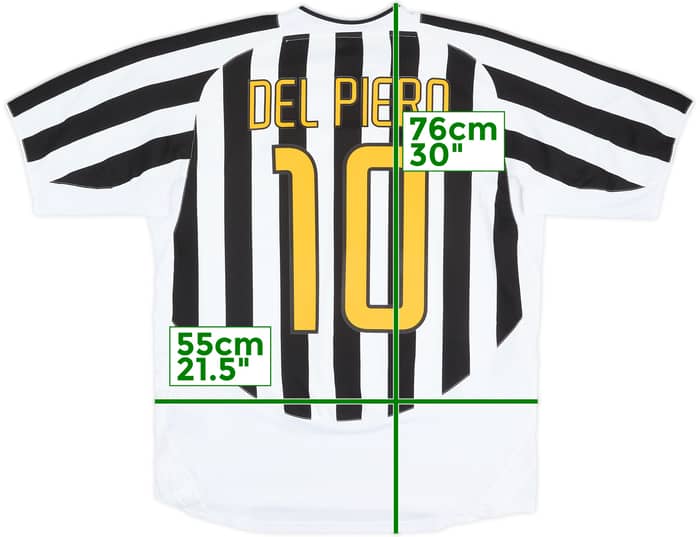 2003-04 Juventus Home Shirt Del Piero #10 - 9/10 - (XL)