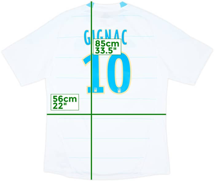 2010-11 Olympique Marseille Home Shirt Gignac #10 (XL)