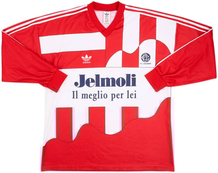 1991-92 FC Locarno Match Issue Home L/S Shirt #8