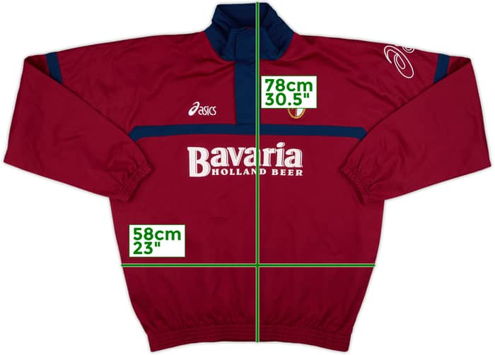 2001-02 Torino Asics 1/4 Zip Drill Top - 9/10 - (XL)