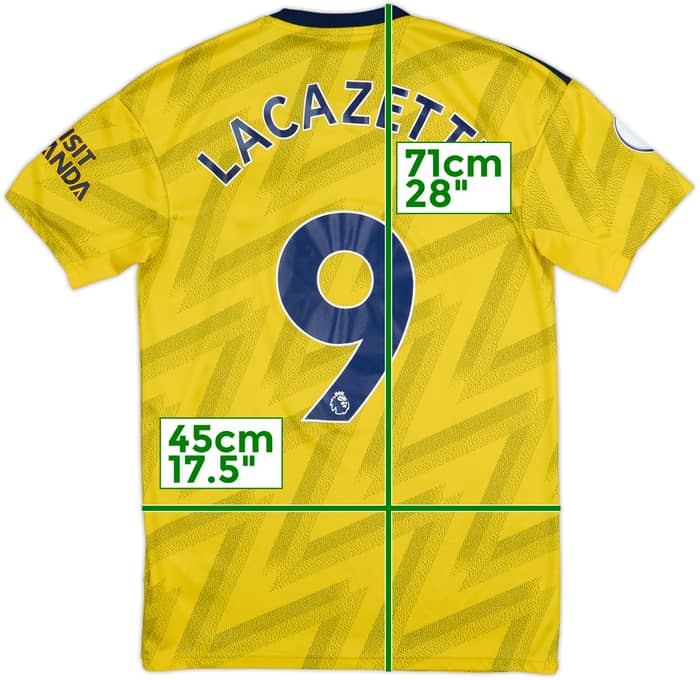 2019-20 Arsenal Away Shirt Lacazette #9 - 6/10 - (S)