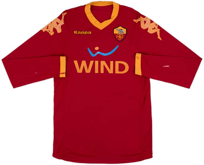 2010-11 Roma Home L/S Shirt Totti #10 - 5/10 - (L)