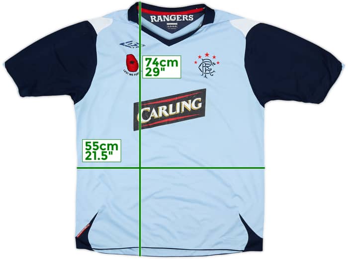 2006-07 Rangers 'Rememberance Day' Third Shirt - 5/10 - (XL)