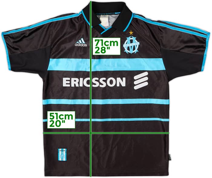 1999-00 Olympique Marseille Third Shirt - 8/10 - (S)