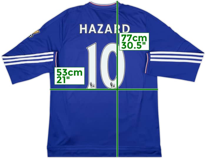 2015-16 Chelsea Home L/S Shirt Hazard #10 - 6/10 - (L)